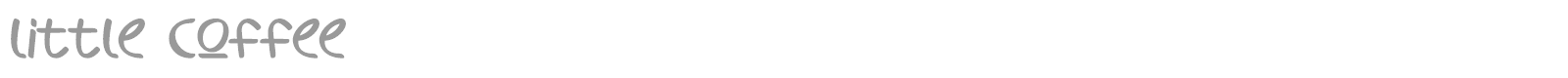 little coffee font preview